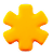 icono de asterisco en 3d